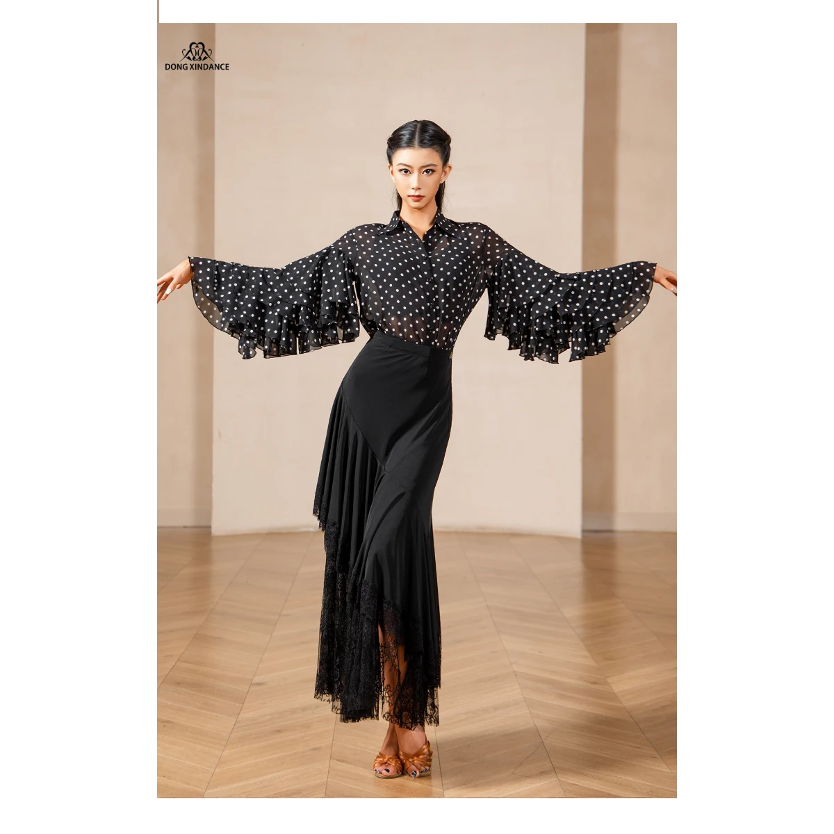 MT809 Women’s Ballroom Bodysuit Top (With Bra Pads & Briefs)